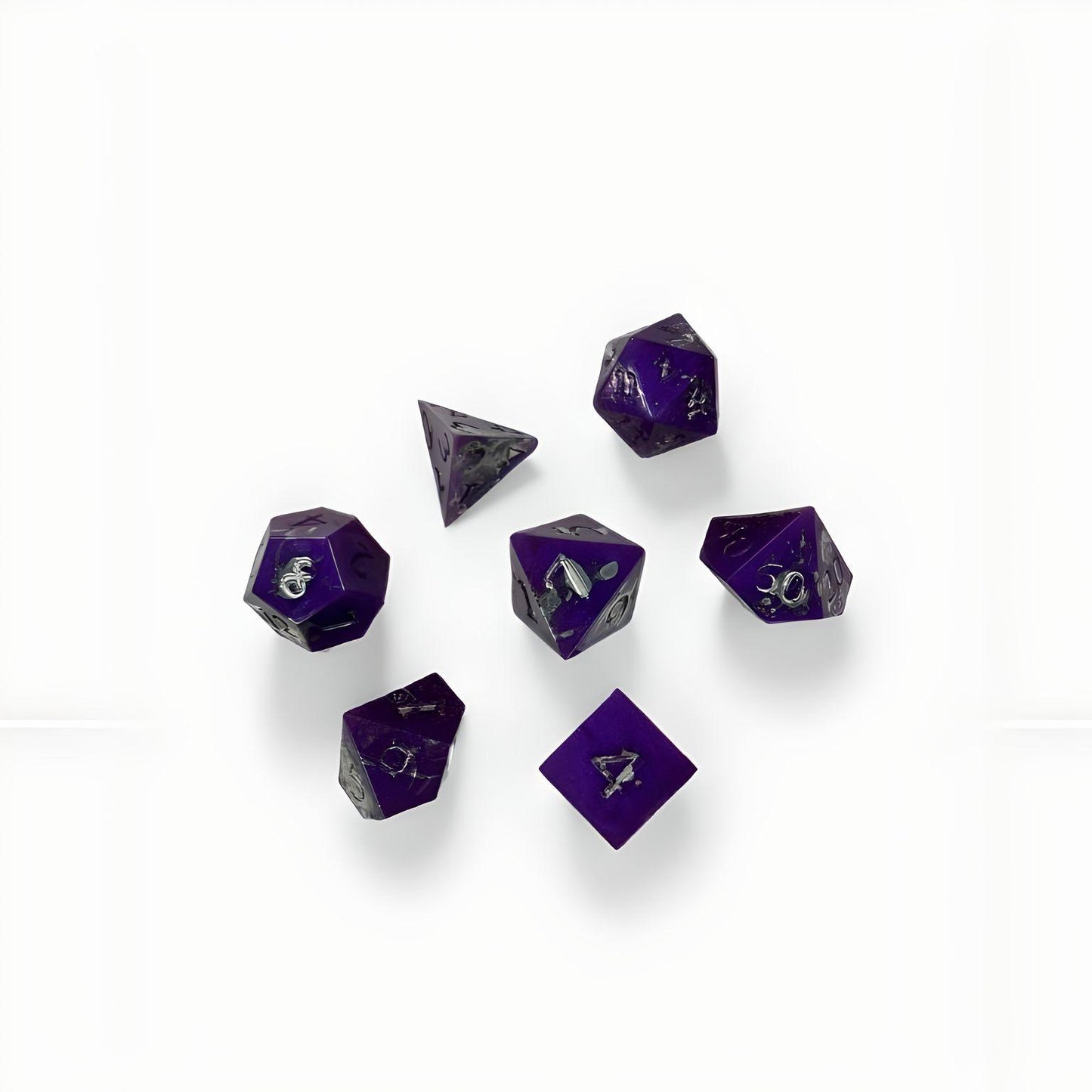 Dungeons and Dragons Full Dice Set - Purple