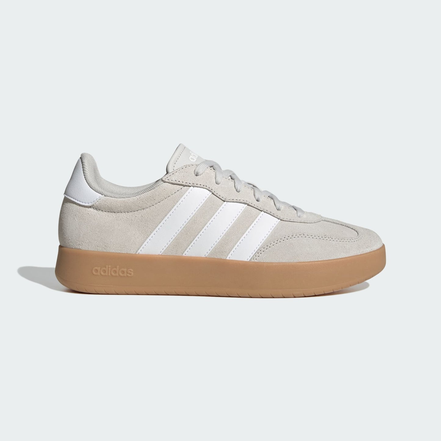 Adidas Barreda Shoes - Color: Grey One / Cloud White / Gum - Size M 10/ W 11
