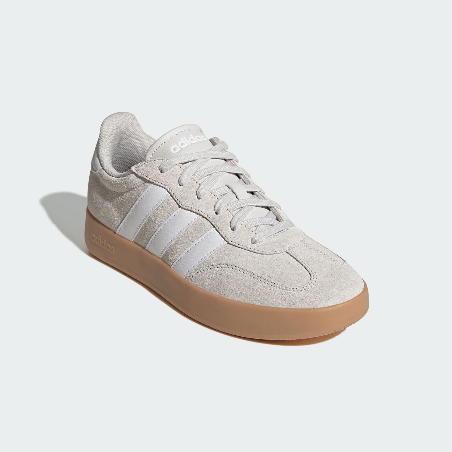 Adidas Barreda Shoes - Color: Grey One / Cloud White / Gum - Size M 10/ W 11