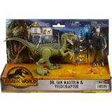 Jurassic World Dr. Ian Malcom & Velociraptor Action Figure Set