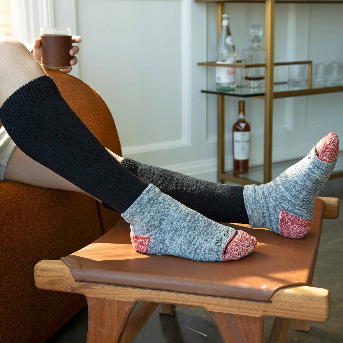 CozyGrip™ Compression Slipper Socks with Grippers