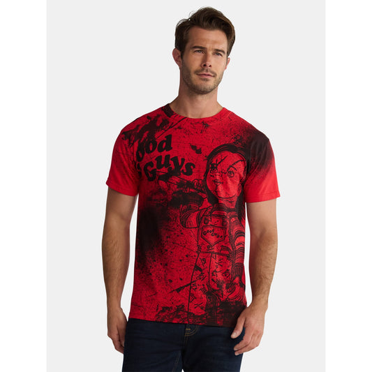 Chucky Men's and Big Men's Graphic Tee with Short Sleeves, Size S