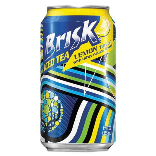 Lipton Brisk Lemon Iced Tea, 12 fl oz, (1 Can)