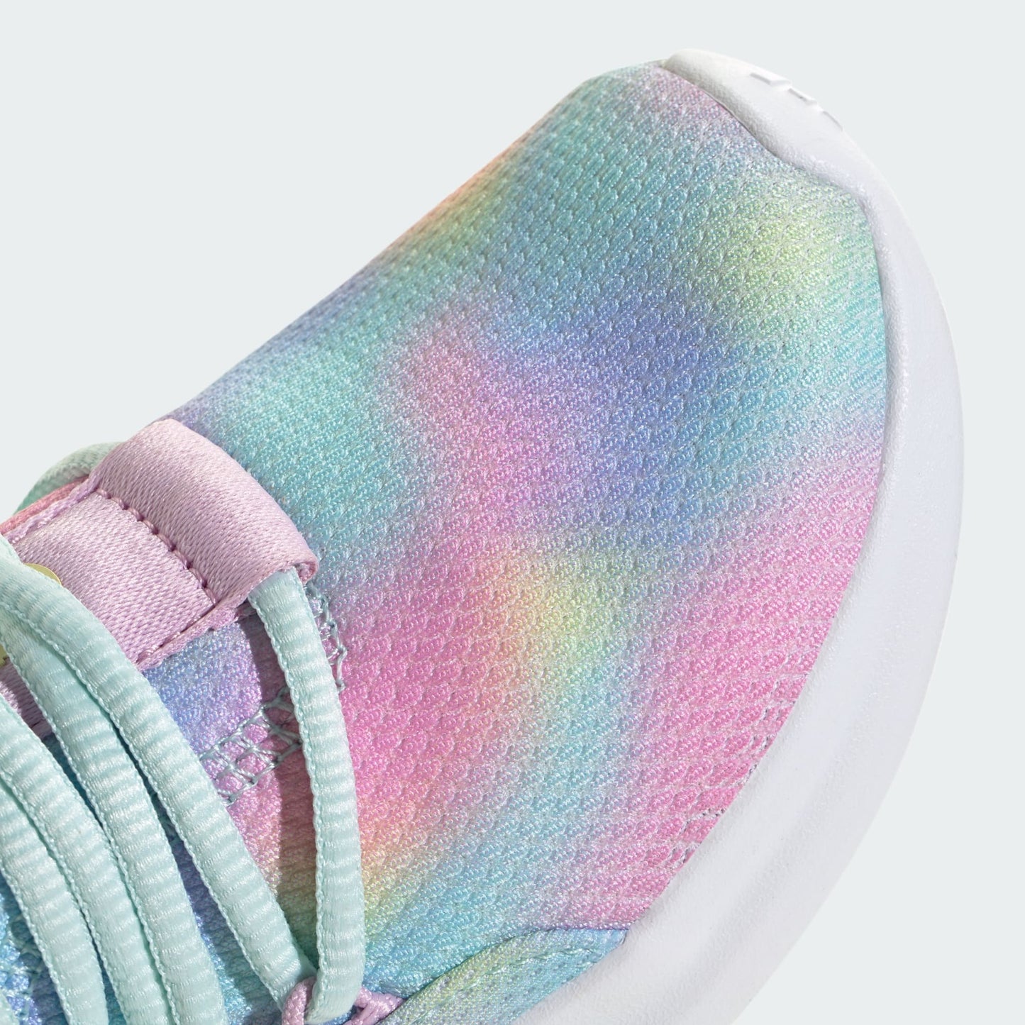 Adidas Lite Racer Adapt 7.0 Shoes Kids - Color: Bliss Lilac / Halo Mint / Powder Yellow - Size: 5.5