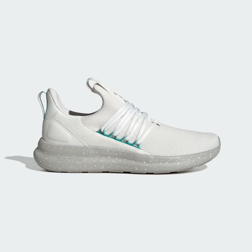 Adidas Lite Racer Adapt 7.0 Shoes - Color Crystal White / Pure Teal / Grey Two - Size M9.5 / W10.5