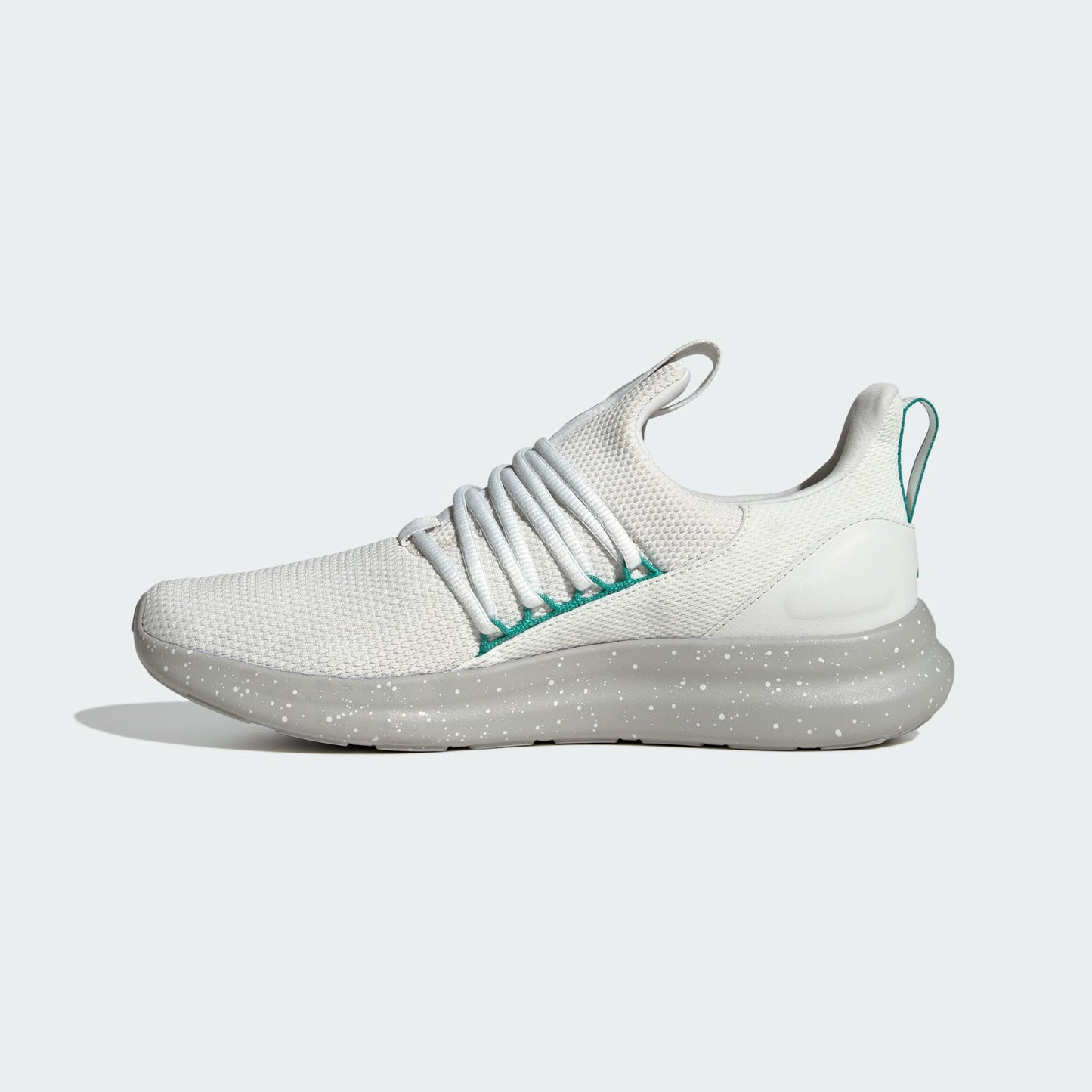 Adidas Lite Racer Adapt 7.0 Shoes - Color Crystal White / Pure Teal / Grey Two - Size M9.5 / W10.5
