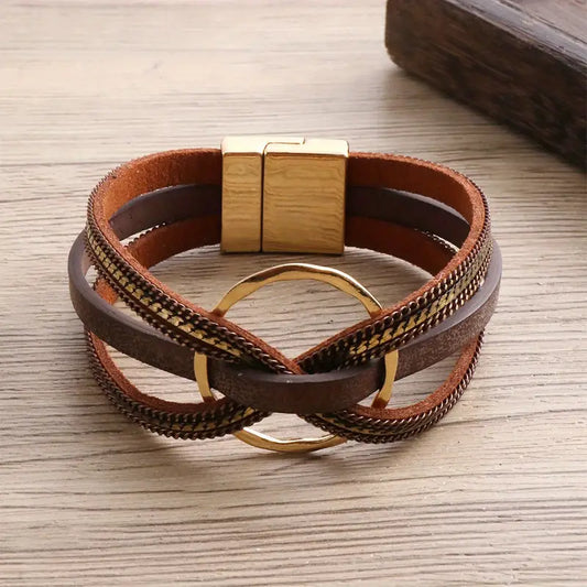 Magnetic Buckle Wrap Bracelet