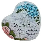 Mainstays 4.75in Outdoor Memorial Heart Stone Rose