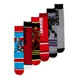 Marvel Men's Crew Socks, 6-Pack