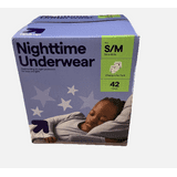 Nighttime Underwear S/M (38-65lb.) 42 Count, For Boys & Girls, Super Soft