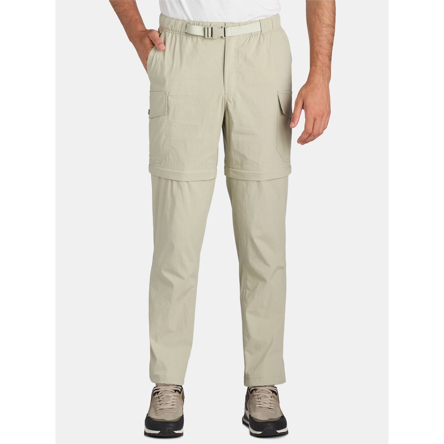 Ozark Trail Men's & Big Men's Zip Off Convertible Cargo Pants, Size 30
