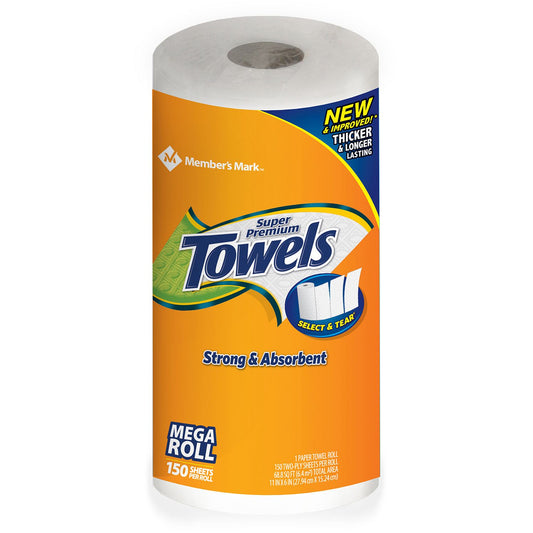 Super Premium Paper Towels Mega Roll