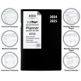 Monthly Planner, January 2024 - December 2025 (6"x 9") Black