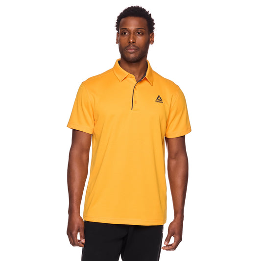Reebok Men's and Big Men's Performance Polo Shirt, Size S - Orange