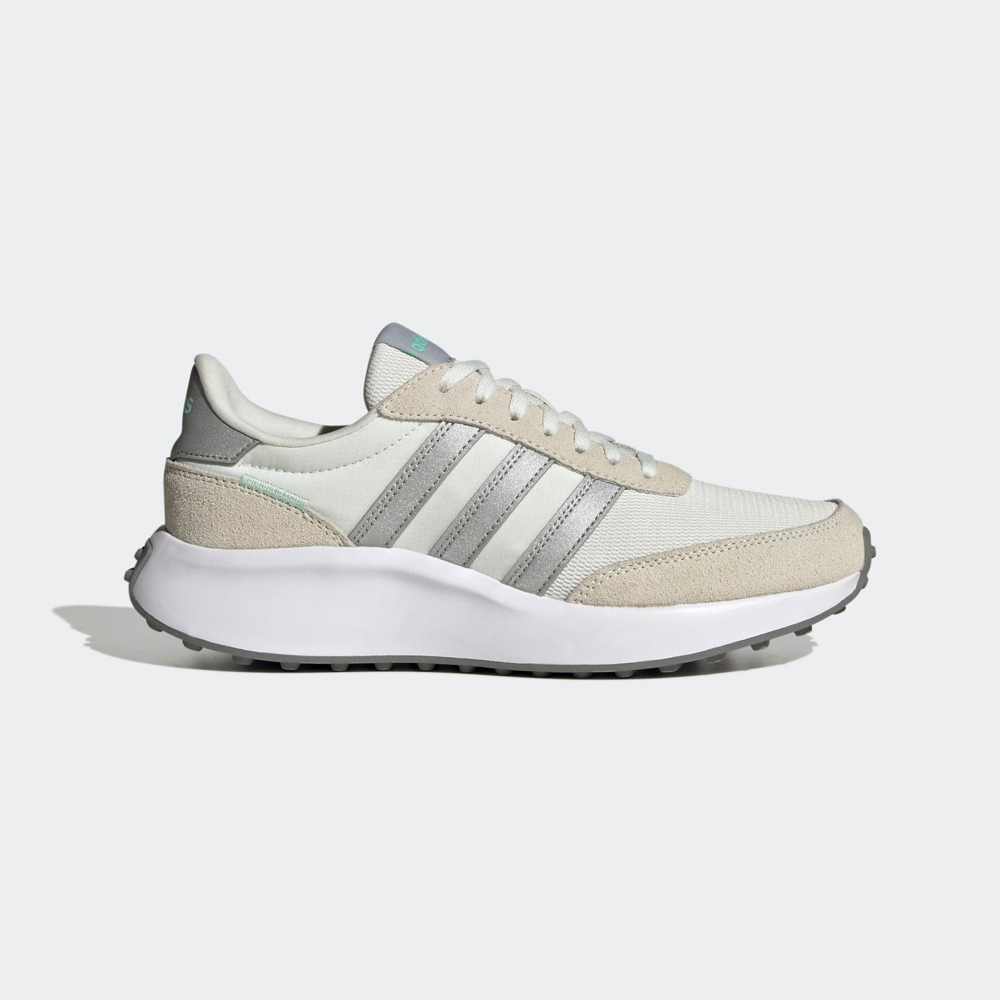 Adidas Run 70s - Color: White Tint / Silver Metallic / Grey Two - Size W 7.5 / M 6.5