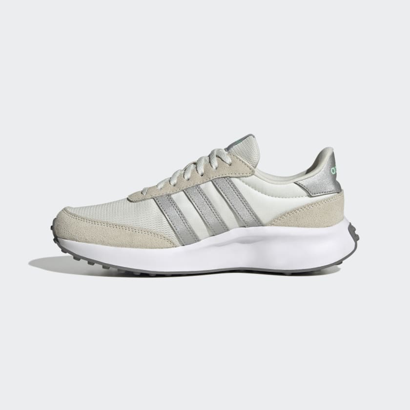 Adidas Run 70s - Color: White Tint / Silver Metallic / Grey Two - Size W 7.5 / M 6.5