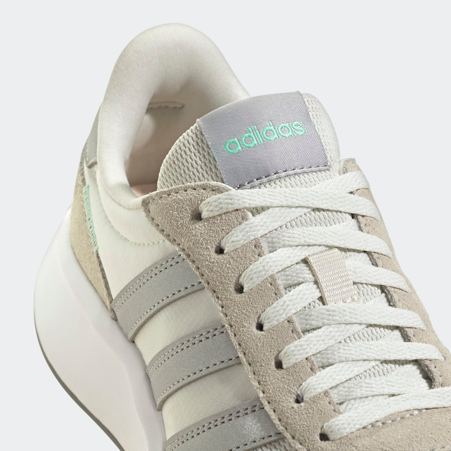 Adidas Run 70s - Color: White Tint / Silver Metallic / Grey Two - Size W 7.5 / M 6.5