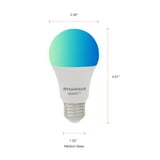 SYLVANIA Wifi Smart Light Bulb, LED 60W Equivalent, Full Color Dimmable A19