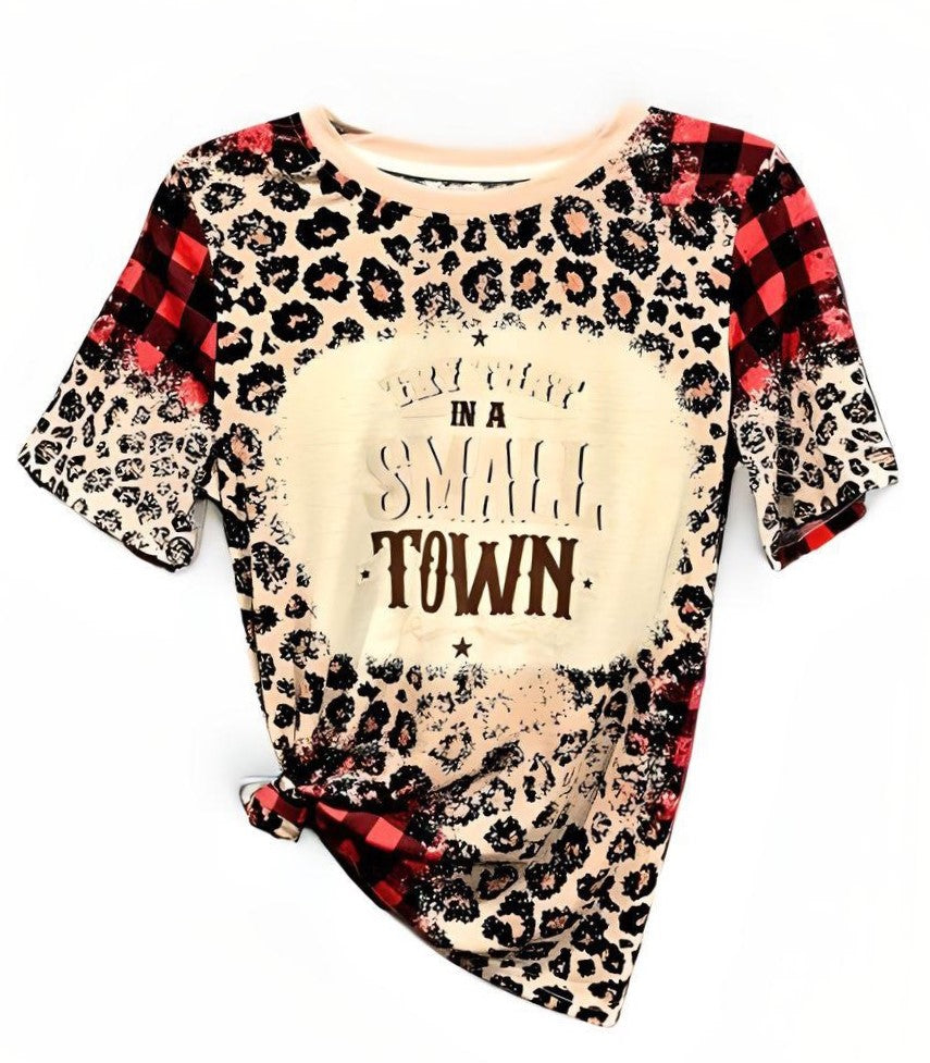 "Try That in a Small Town" Short Sleeved Custom Shirt - Womens