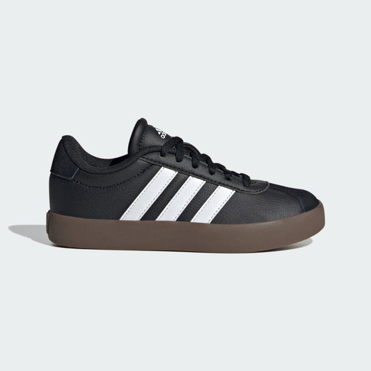 Adidas VL Court 3.0 Shoes Kids - Color Core Black / Cloud White / Gum - Size 6