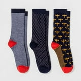 Womens Bee 3pk Crew Socks - Size 4-10 - a New Day™