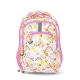 Wonder Nation Girls Adaptive 17" Backpack, Garden Party Pink
