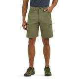 Wrangler® Men's and Big Men's Outdoor Performance Zip Cargo Short with UPF 50+ - Color: Olive Green - Size: 30