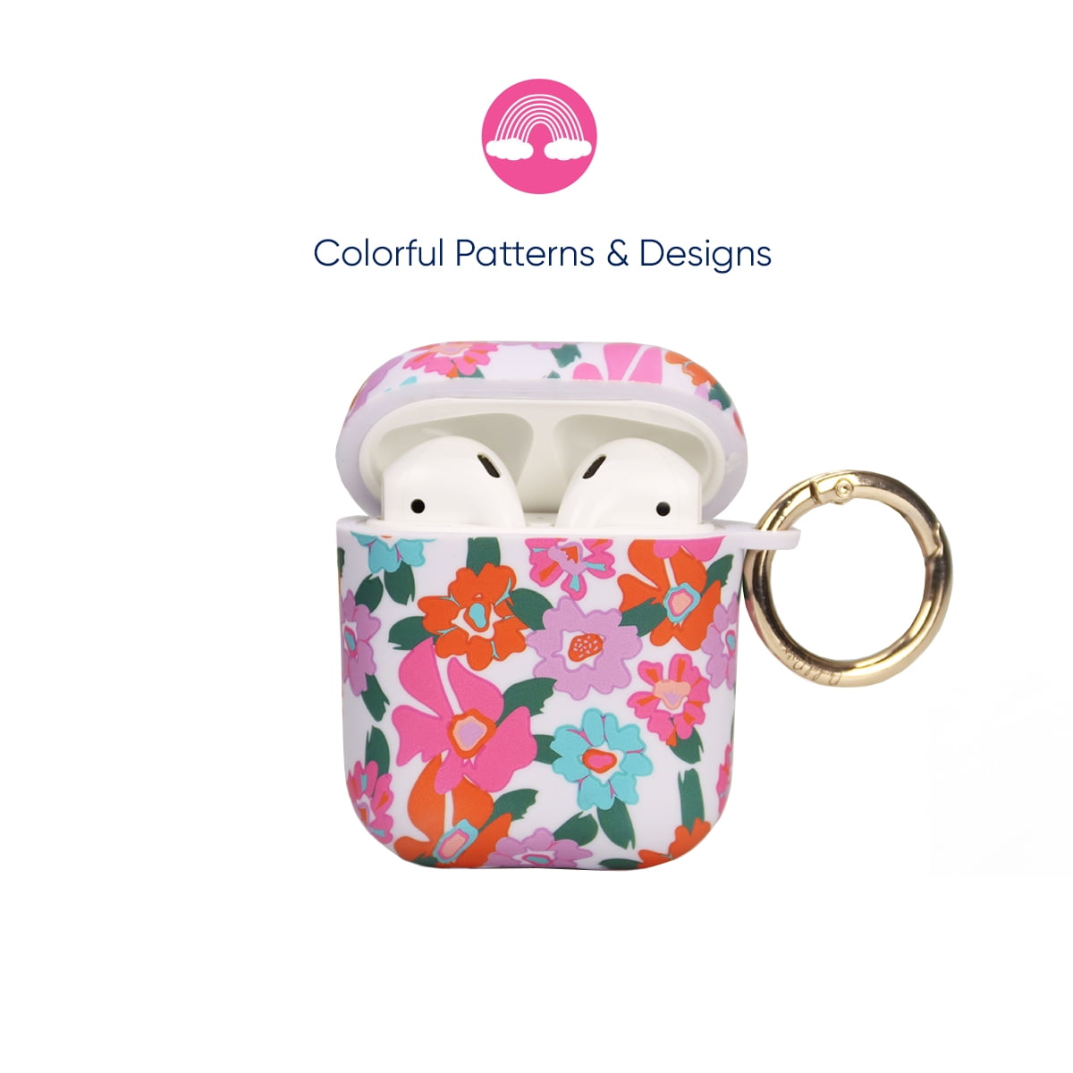 Packed Party "In Bloom" Earbuds Case Cover, Compatible with Airpods (1st & 2nd Generation)