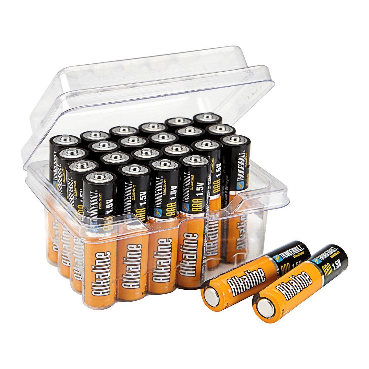 THUNDERBOLT MAGNUM AAA Alkaline Batteries, 24 Pack