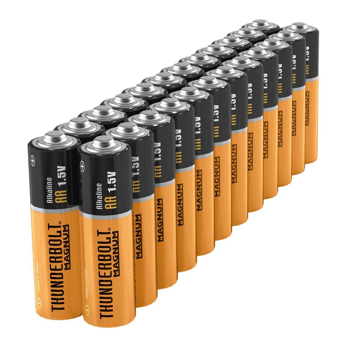 THUNDERBOLT MAGNUM AA Alkaline Batteries, 24 Pack