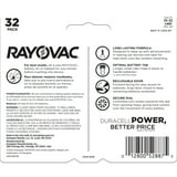 Rayovac Size 10 Hearing Aid Batteries (32 Pack), Size 10 Batteries