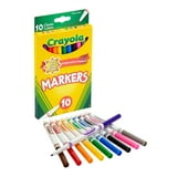 Crayola Fine Line Markers, Classic Colors, 10 Count, Back to School Supplies for Kids and Teachers, Gifts