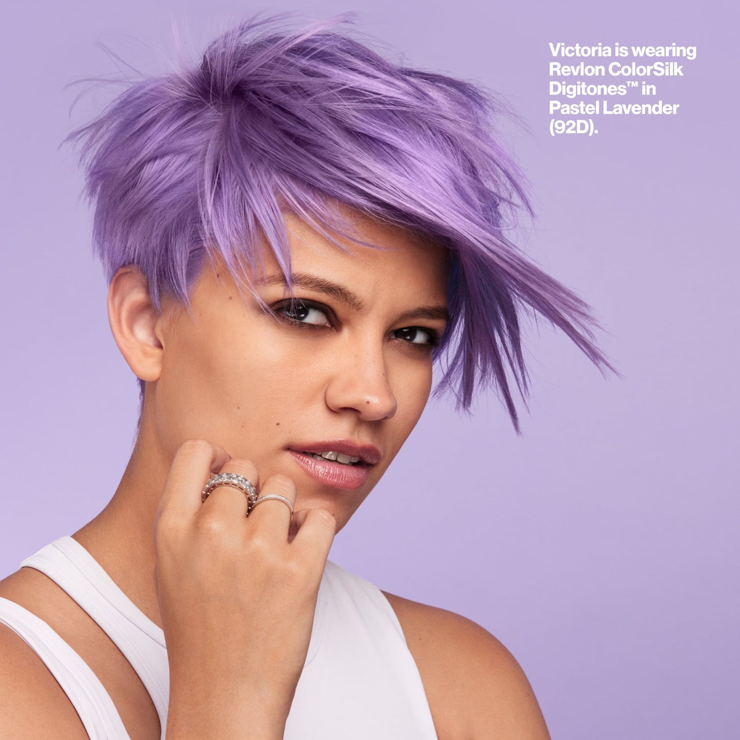 Revlon ColorSilk Digitones Permanent Hair Color with Keratin, Pastel Lavender, 1 count