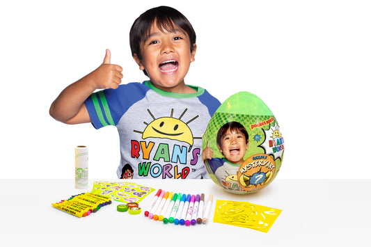 Ryan's World Mystery Art Egg Series 2, Art Sets for Child Ages 5+