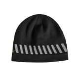 Wrangler Workwear Men's Fleece Lined Beanie Comfort Stretch Winter Hat, Charcoal/Black, 2-Pack