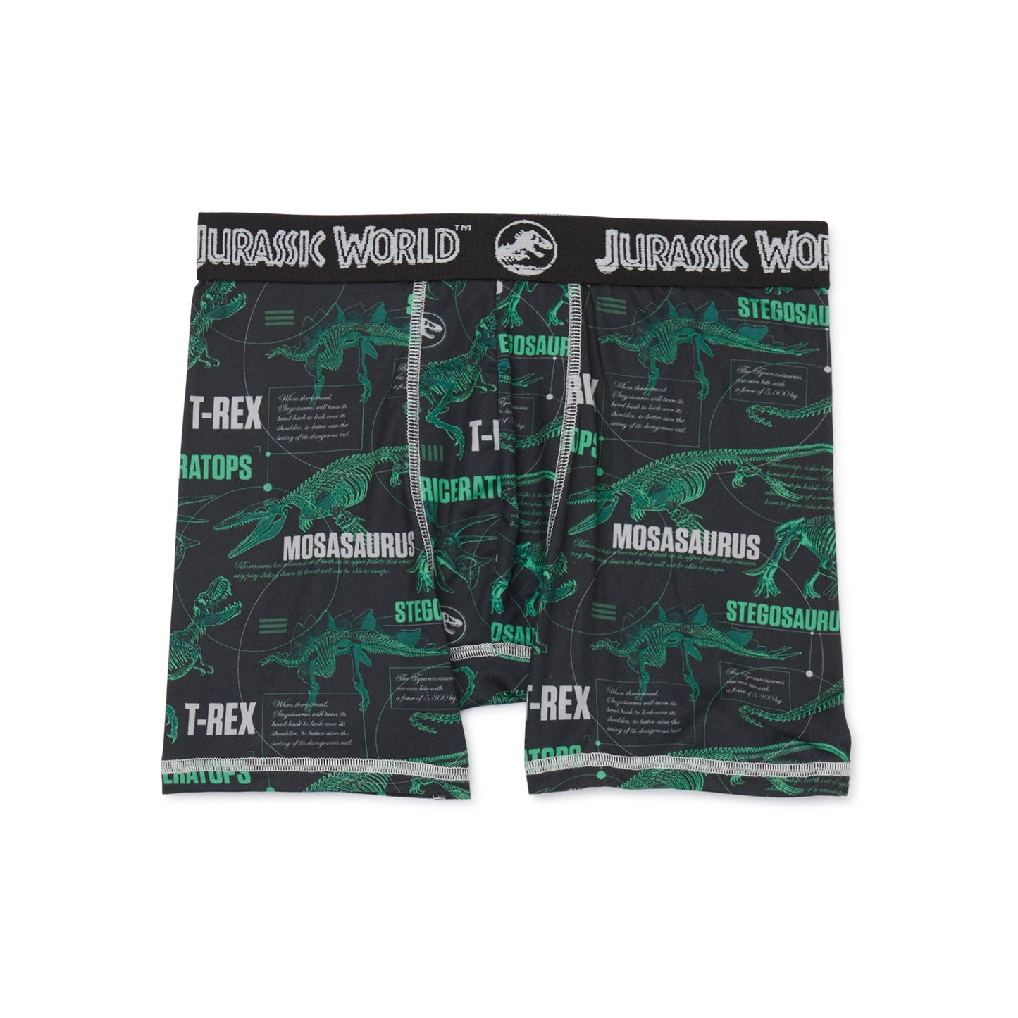 Jurassic World Boy's All Over Print Boxer Briefs Underwear, 4-Pack, XS-XL