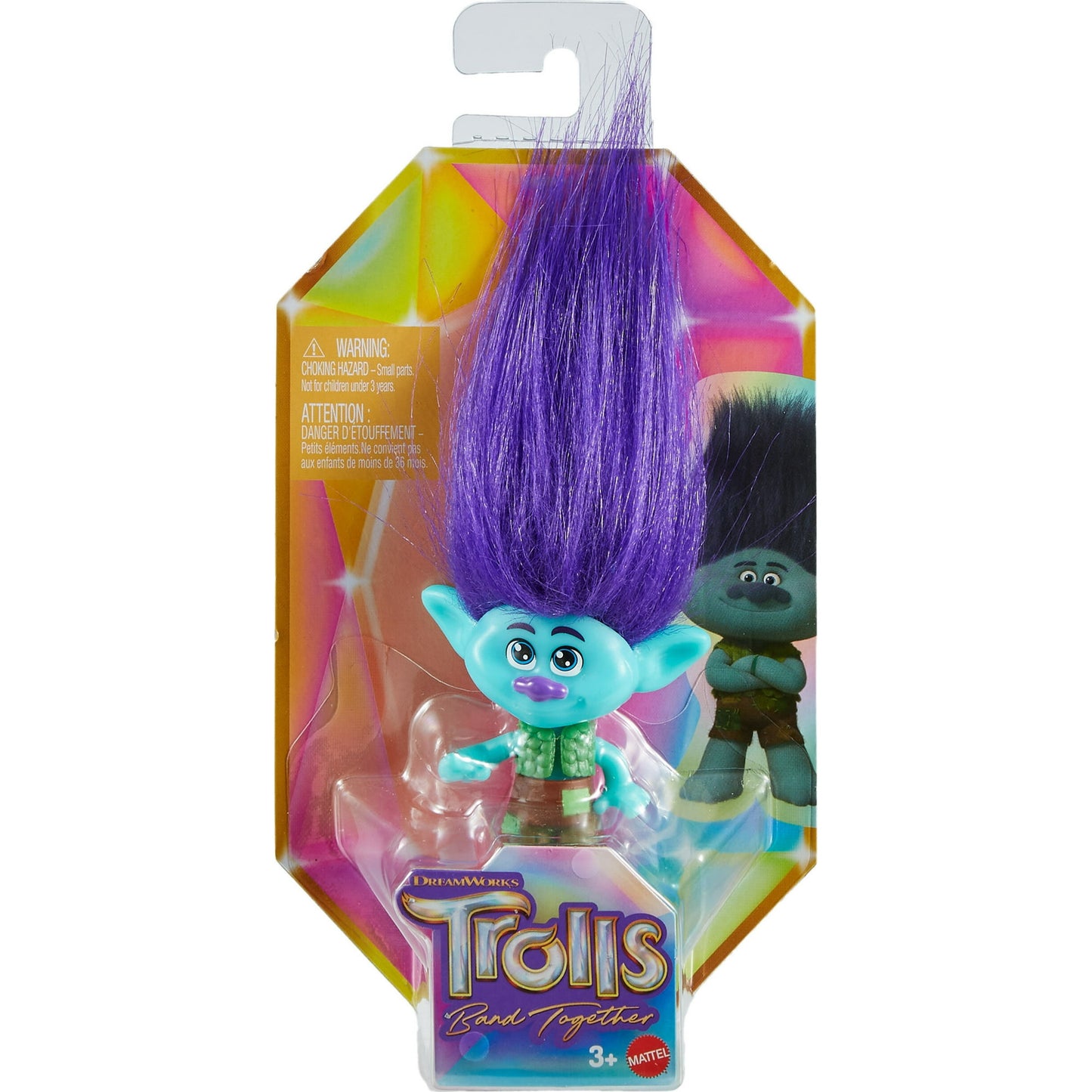 DreamWorks Trolls Band Together Branch Small Doll, Toys Inspired by the Movie