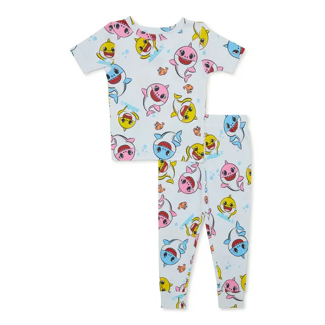 Baby Shark Toddler Snug-Fit Pajama Set, 2 Piece, Size 12M