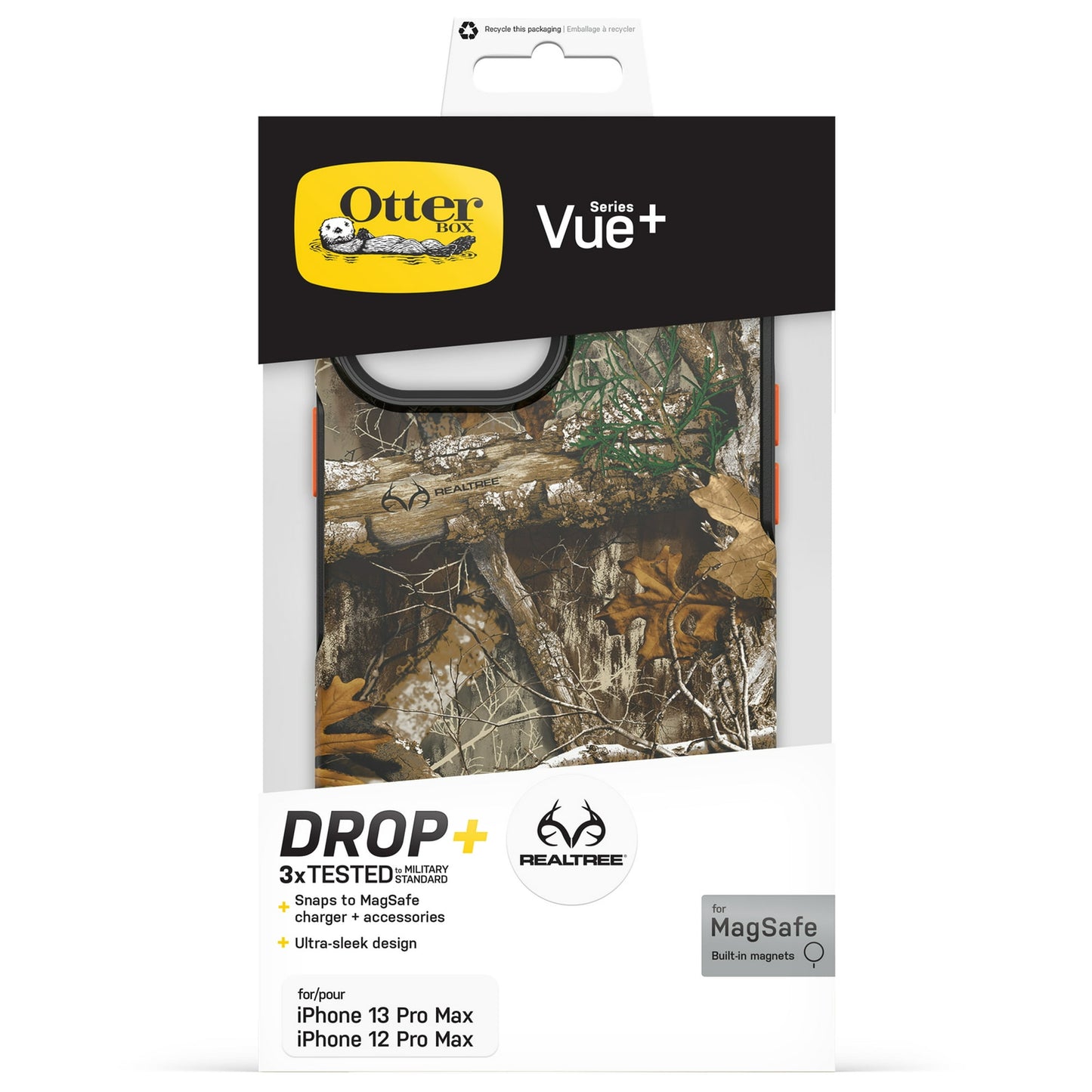 OtterBox Vue Series+ Case for Apple iPhone 13 Pro Max and iPhone 12 Pro Max - RealTree Blaze Edge