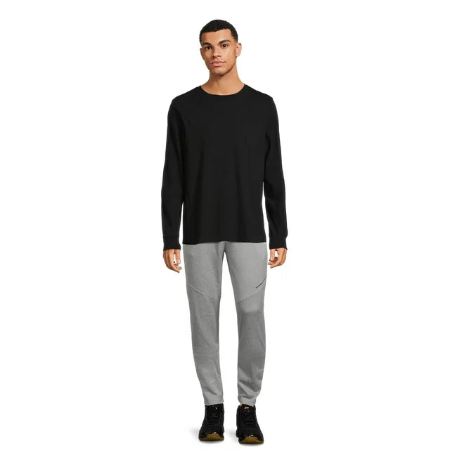 George Men's Crewneck Tee with Long Sleeves - Black L