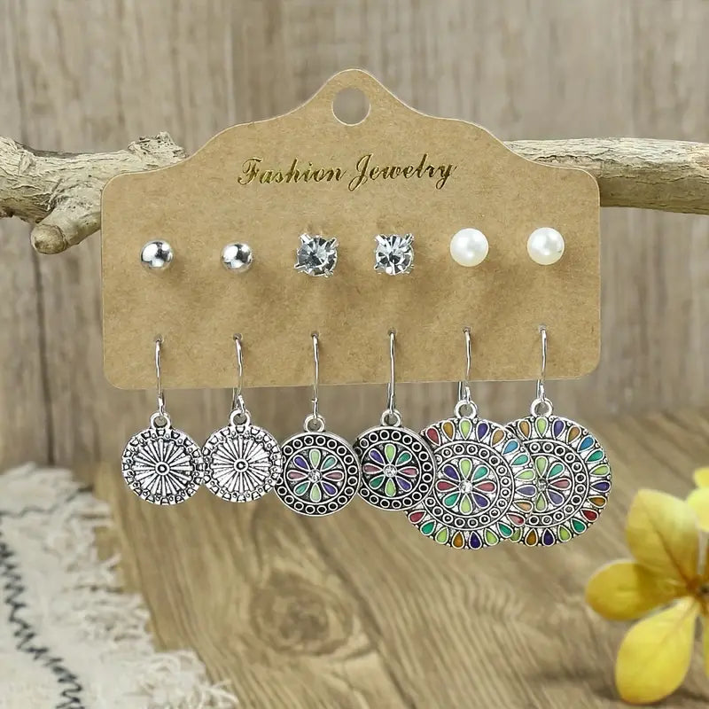 Boho/Western Earring Set - 6 pair asst.