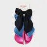 Girls' 3pk Hair Bow Barrette Set - Cat & Jack™ Black/Pink/Denim Blue