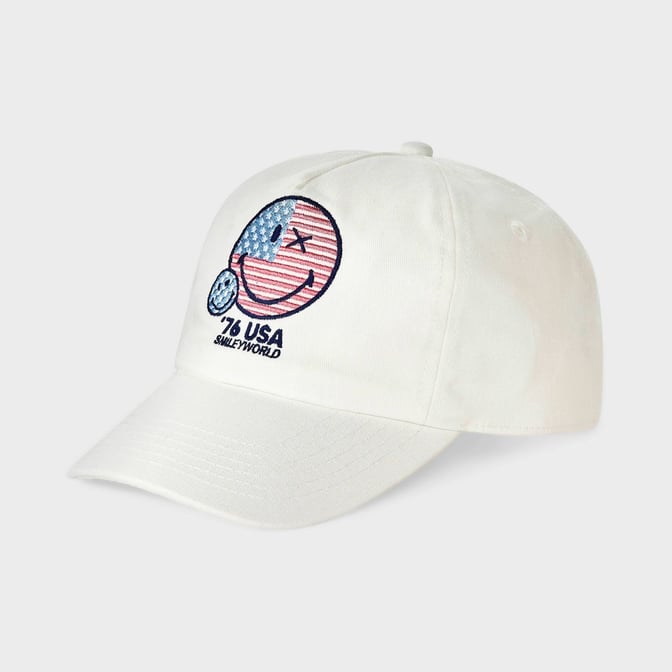 Kids' SmileyWorld 4th of July Baseball Hat - Off-White