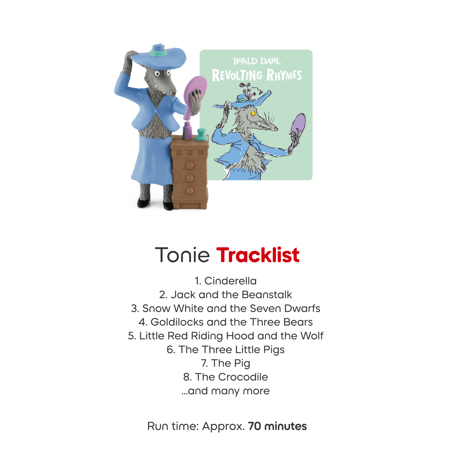 tonies Roald Dahl: Revolting Rhymes Audio Toy Figurine, Age Group 6+