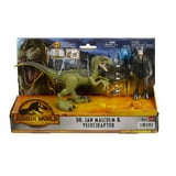 Jurassic World Dr. Ian Malcom & Velociraptor Action Figure Set