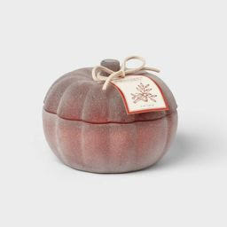 Warm Cider & Cinnamon 12oz Two Wick Glass Pumpkin Jar Long Lasting Scented Candle Orange