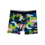 Wonder Nation Boys Camo Boxer Brief Underwear, 3-Pack, Sizes S-XL