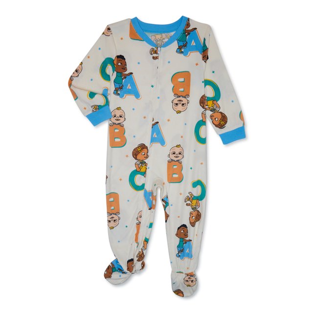 Cocomelon Toddler One Piece Sleeper Pajamas, Size 3T