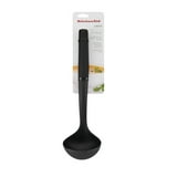 KitchenAid Nylon Ladle with Black Silicon Handle