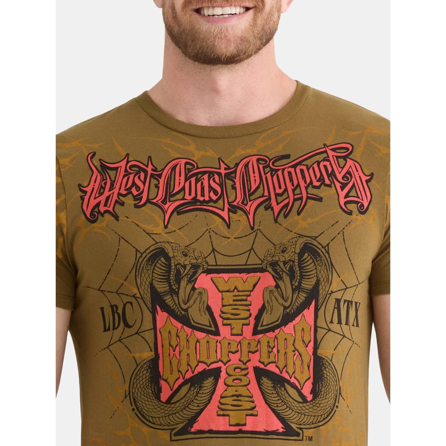 West Coast Choppers Men's and Big Men's Graphic Tee with Short Sleeves, Size 2XL 50/52